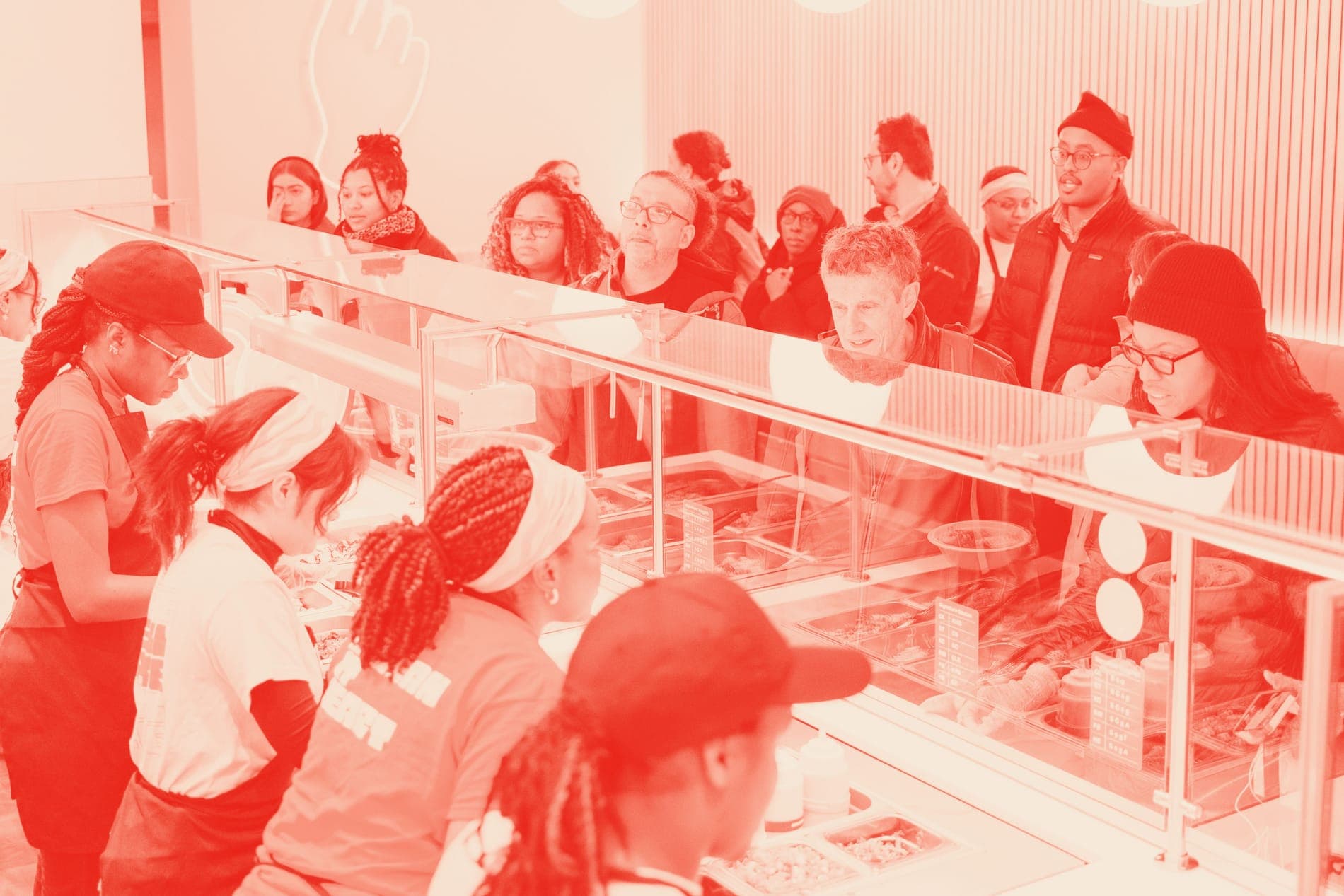 Guests in line at the SeoulSpice counter