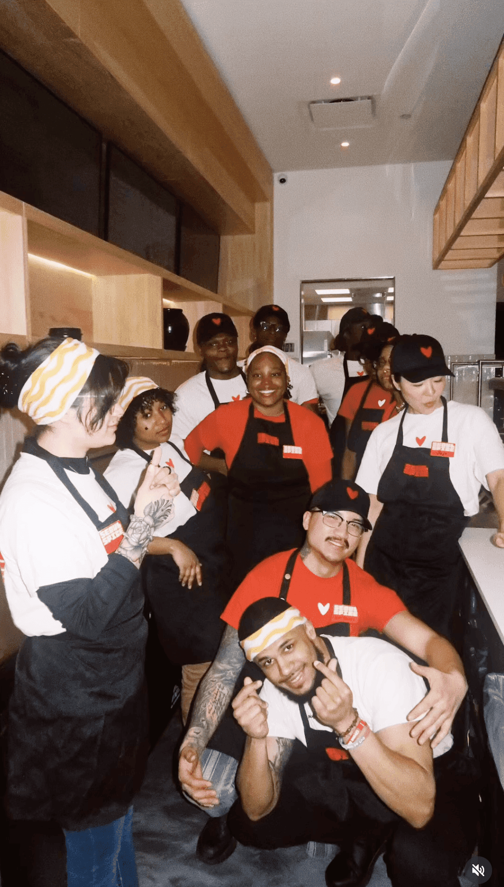 The kitchen crew
