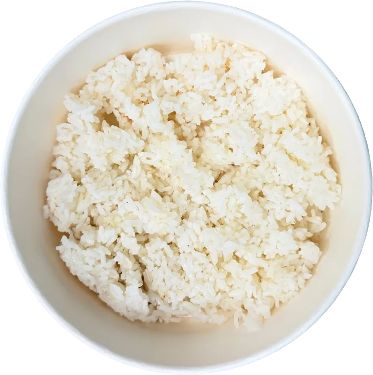 A bowl of white rice