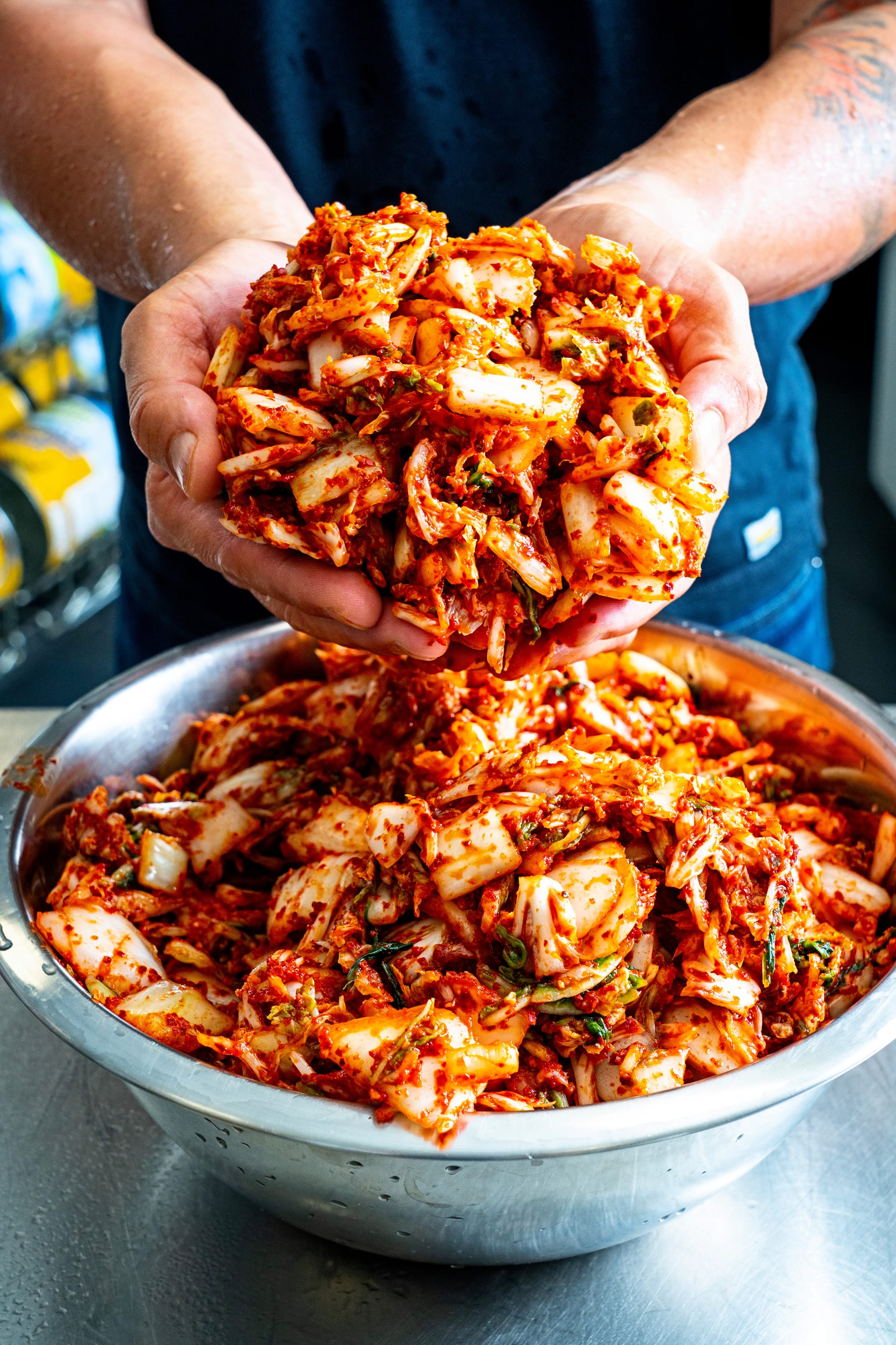 Hands sharing a SeoulSpice meal